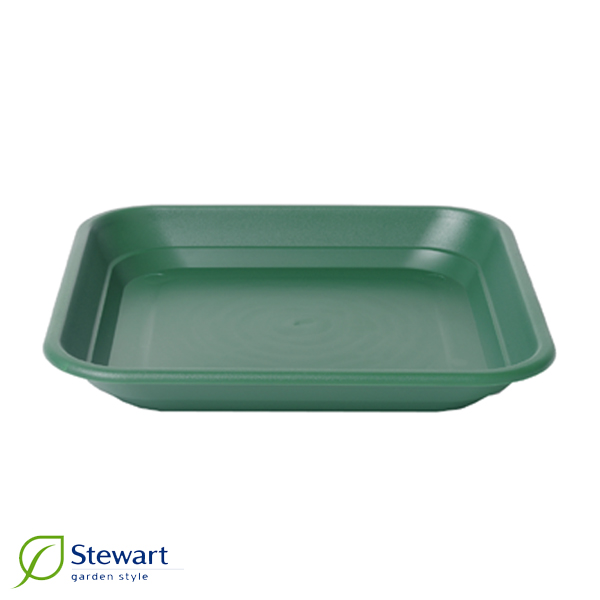 Fat fyrkantigt 40cm Balconniere grön