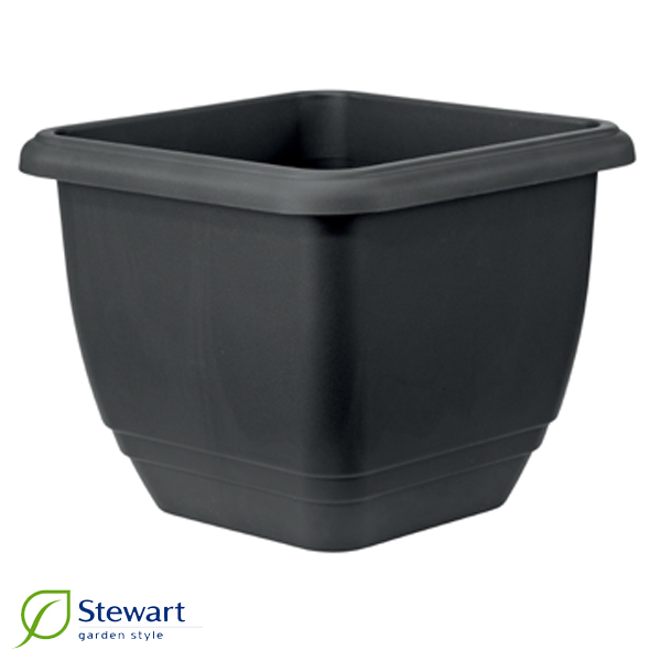 Självvattn kruka 40 cm, svart