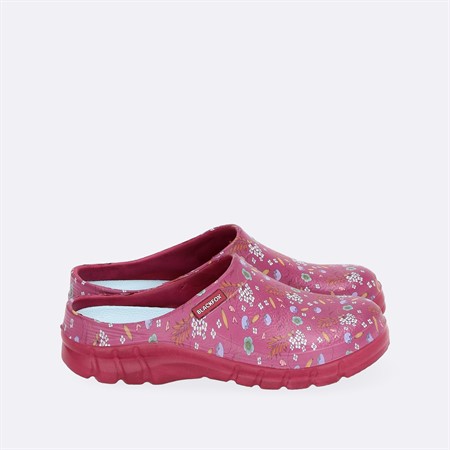 Lättviktssko Lily Rasberry/småblommig strl 42