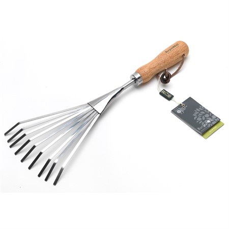 Hand spring rake