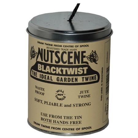 Snöre på burk, svart 130 m