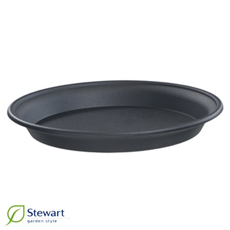 Plastfat svart 25 cm