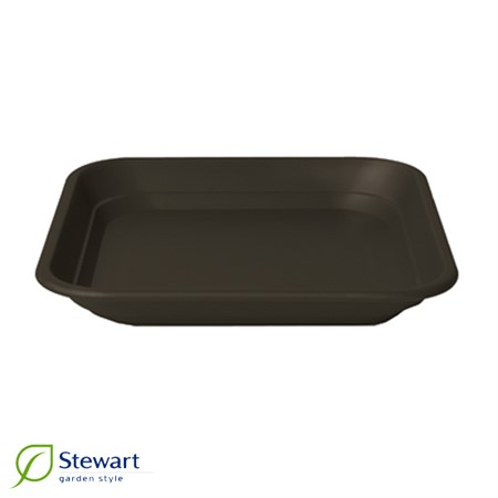 Fat fyrkantigt 40cm Balconniere svart