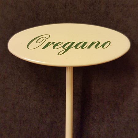Oregano sign small on spear