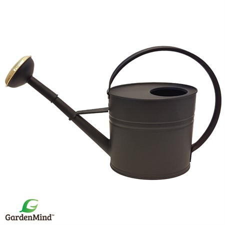 Vattenkanna oval m stril matt svart 4L