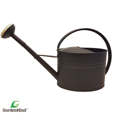 Vattenkanna oval m stril matt svart 7L