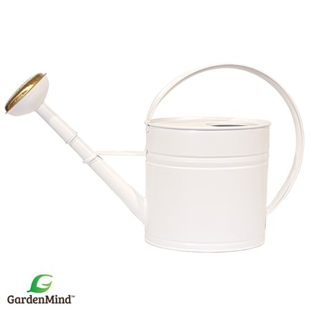 Vattenkanna oval m stril matt vit 4L