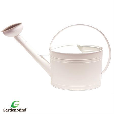 Vattenkanna oval m stril matt vit 10L