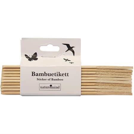 Bambu Raka etikett 12 cm, 10 st