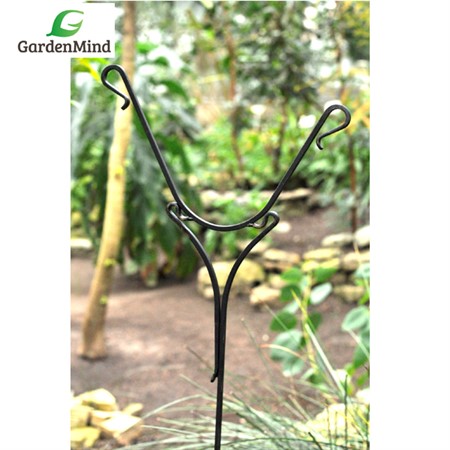 Klock-buskstöd svart,  h120xb33 cm