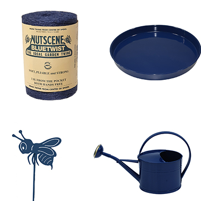 Blå naturton &amp; dekorerad blå