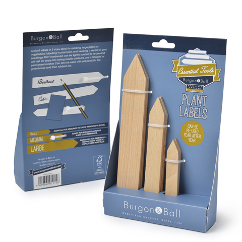 Träetiketter, 3 storlekar 2/varje