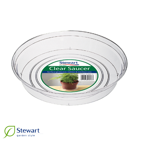 Plastfat 38 cm, transp.