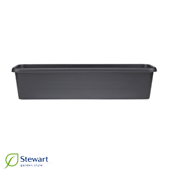 Balkonglåda 40 cm, svart