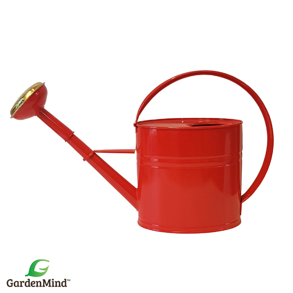 Vattenkanna oval m stril röd 4L