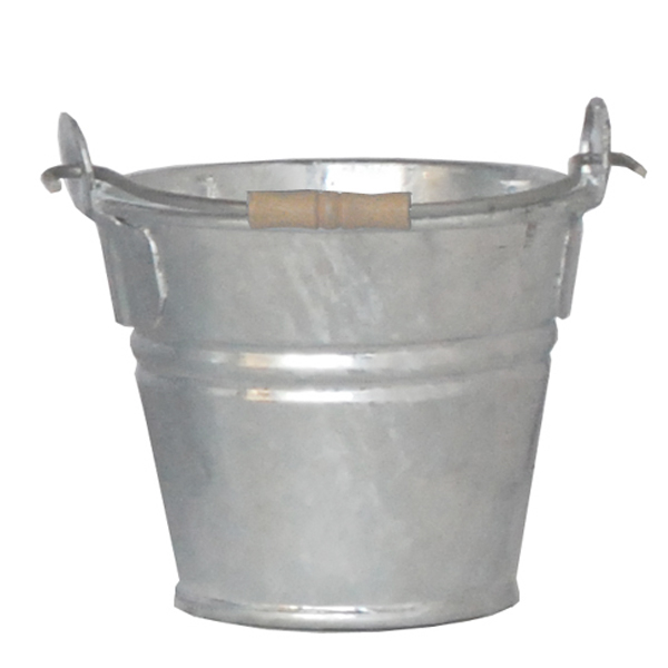 Hink  Zink m trä-htag Dia. 31 cm, 14 L