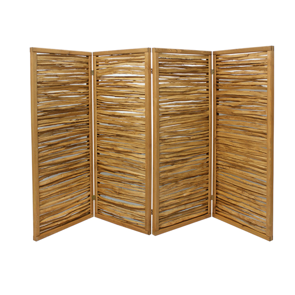 Vikvägg ekfärg, furu/hassel h120 x b 240 cm