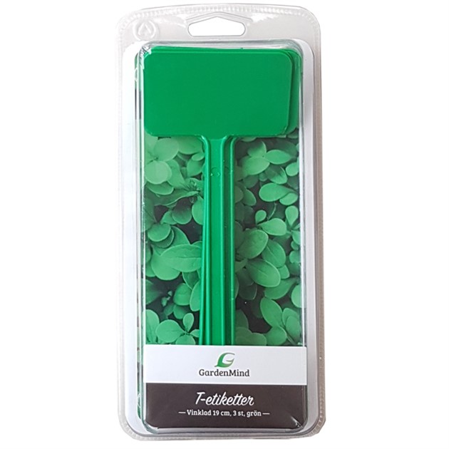 T-etikett vinklad 19 cm, grön 3 st